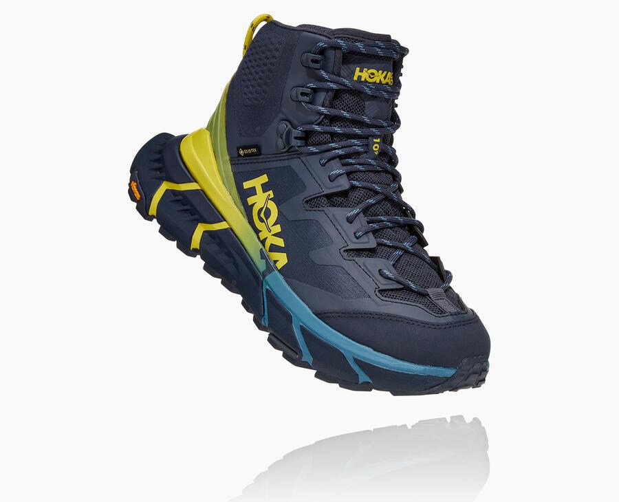 Botas De Montaña Hoka One One Mujer Azules - Tennine Hike Gore-Tex - WXDO52071